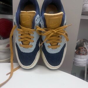 Nike Denim and Mustard Sneakers